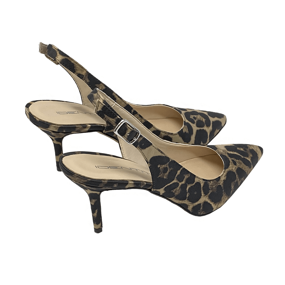 Identità Slingback JUSTINA RASO ANIMALIER 70mm