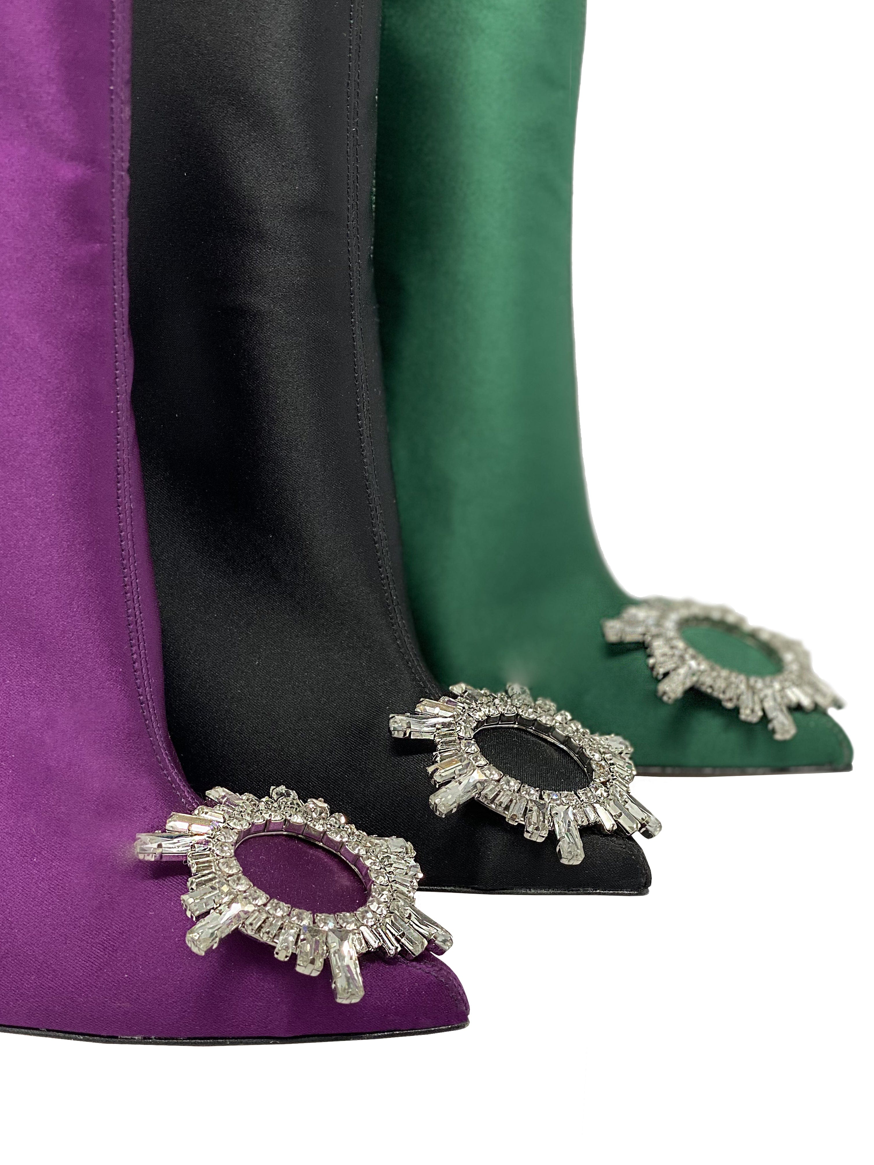 Identità Stivaletti AURA RASO NERO