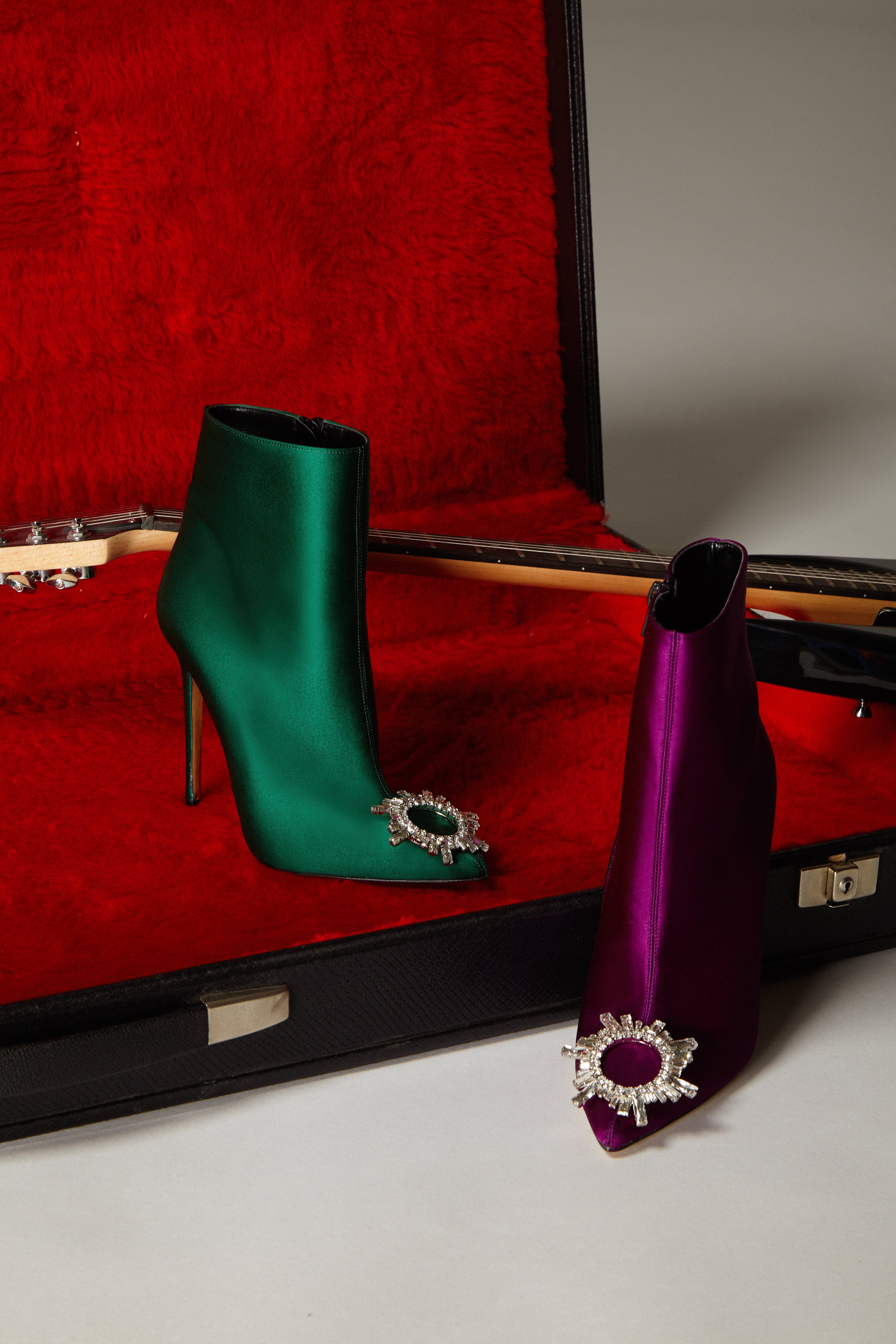 Identità Stivaletti AURA RASO VIOLA