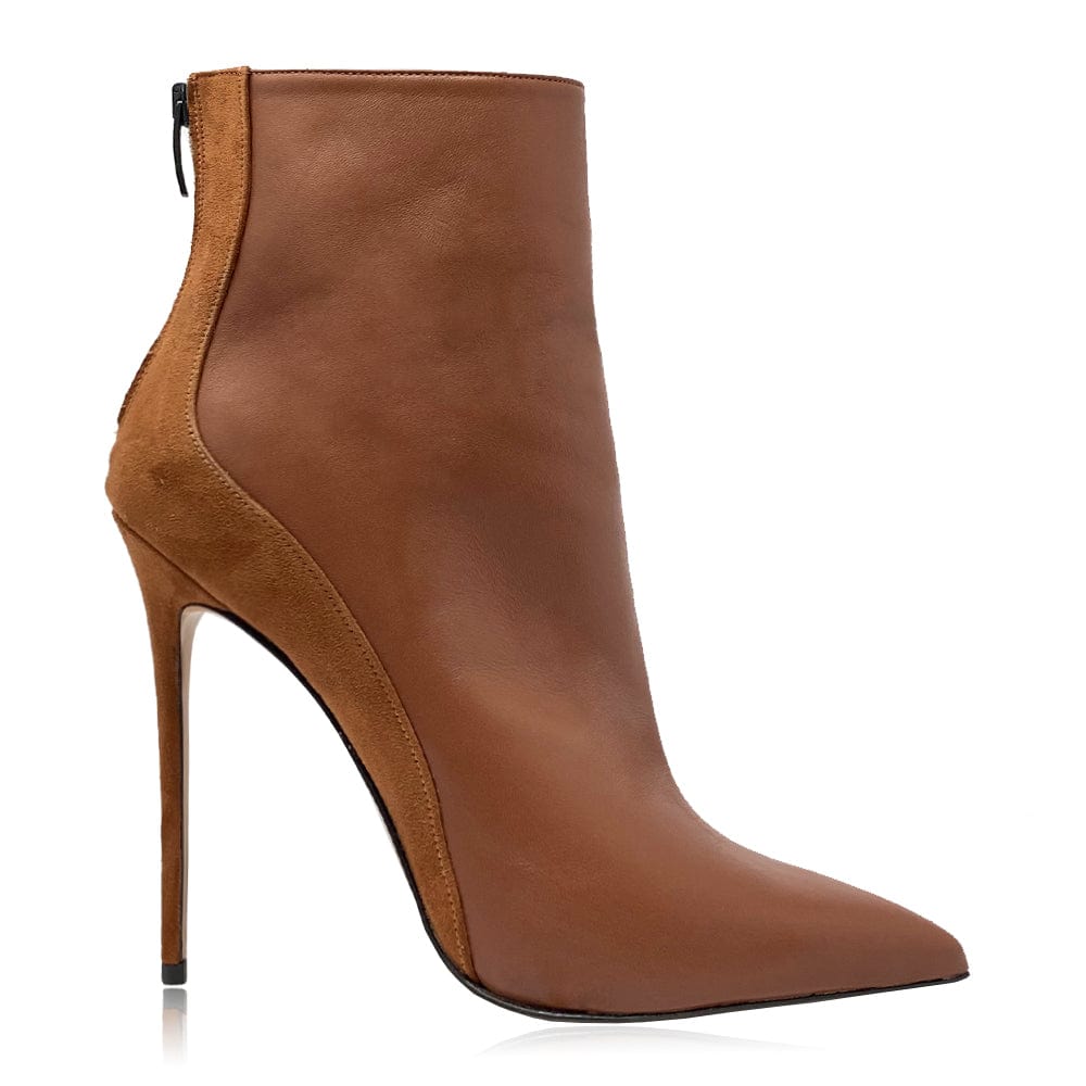 Ankle boots Candice brown leather Wom