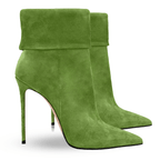 Identità Stivaletti CHRISTINA SCAMOSCIATO VERDE
