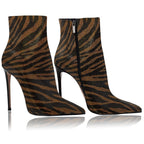 Identità Stivaletti DALIT ZEBRA MARRONE