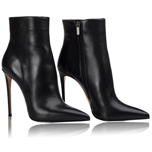 Ankle boots Seki black leather Woman