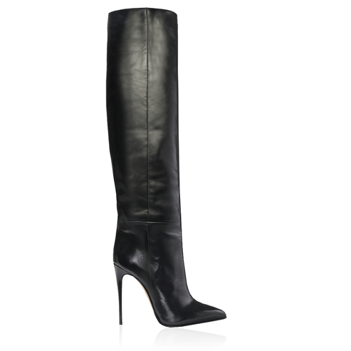 Boots Dayna black leather Woman