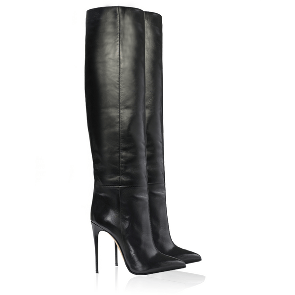 Boots Dayna black leather Woman