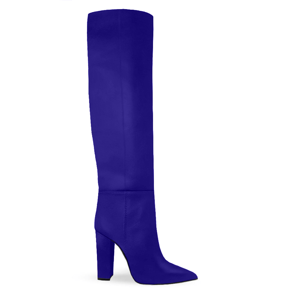 Identità Stivali DEBBIE PELLE BLU