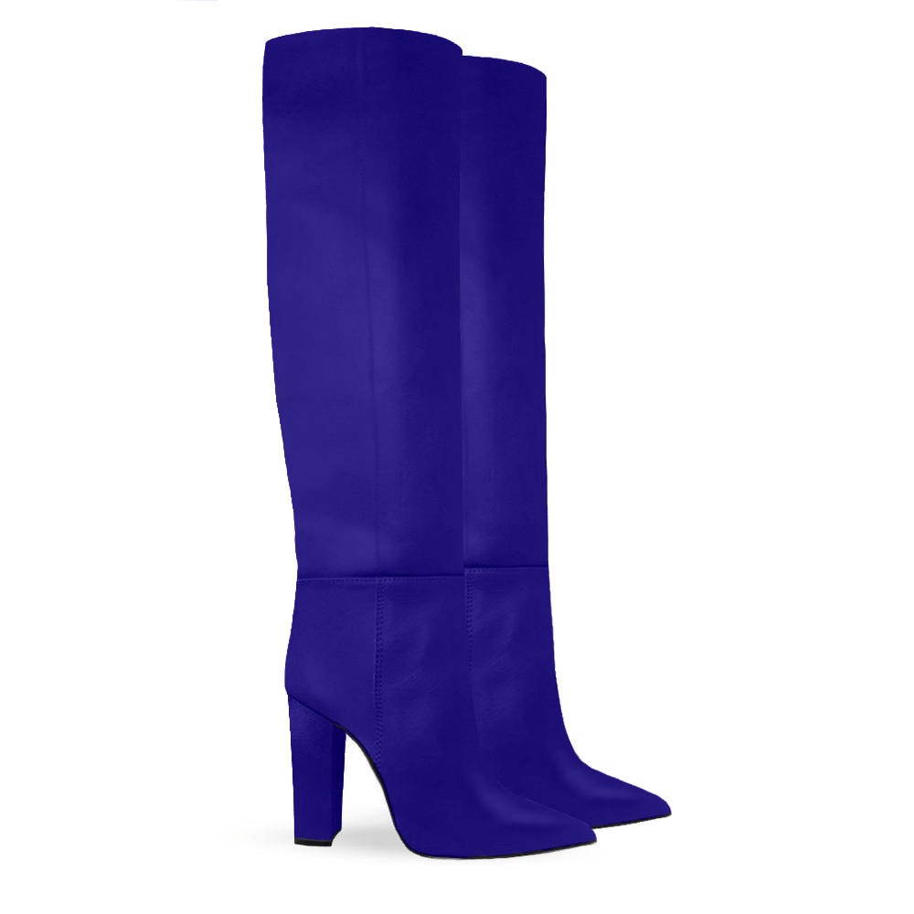 Identità Stivali DEBBIE PELLE BLU