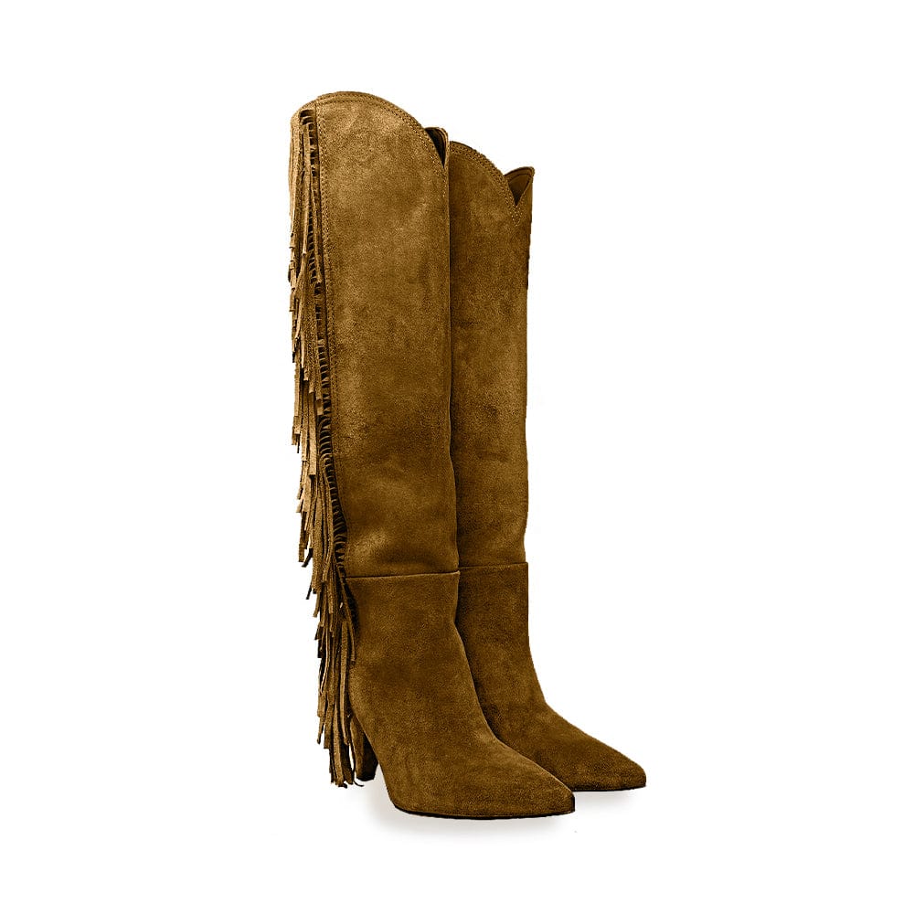 Identità Stivali ELIDE SCAMOSCIATO CUOIO