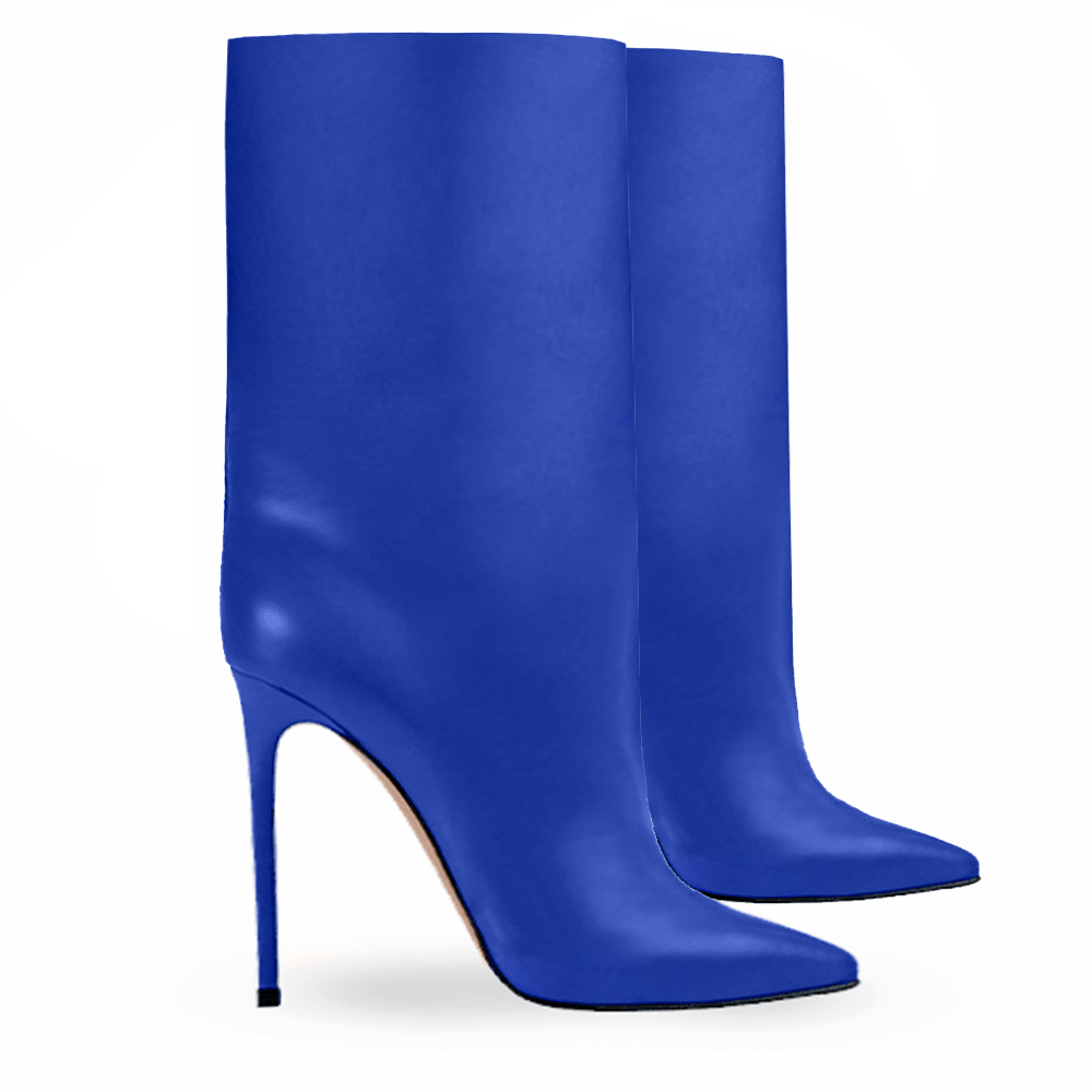Identità Stivali EVELYN PELLE BLU