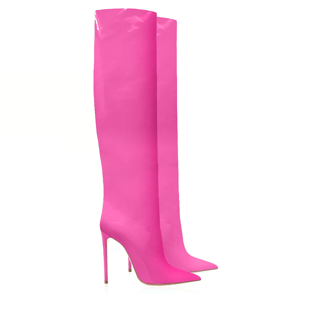 Identità Stivali KAREN VERNICE FUCSIA
