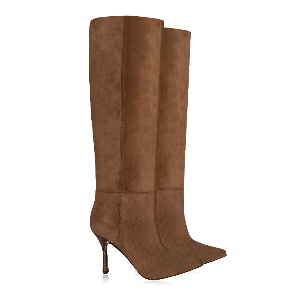 Identità Stivali MARA SCAMOSCIATO CUOIO