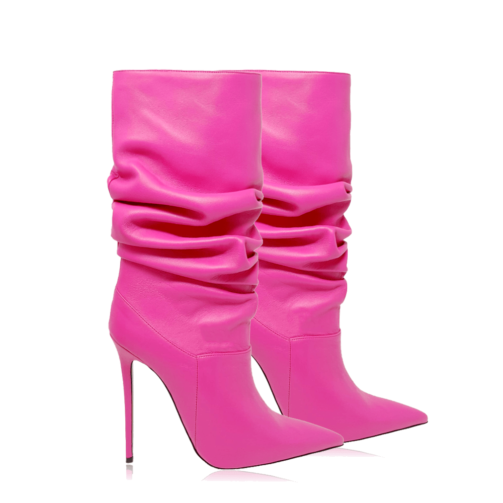 Blush 2025 leather boots